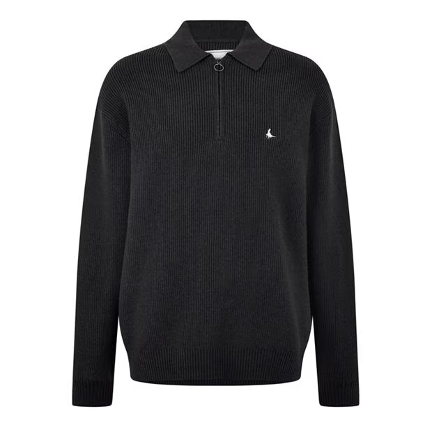 Jack Wills Quarter Zip Rib Jumper