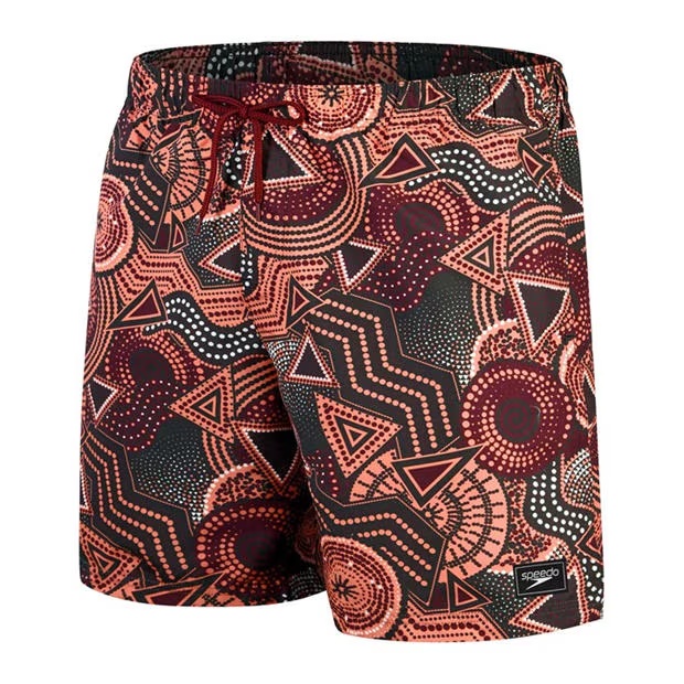 Speedo Digital Printed 18-Inch Swim Shorts Mens