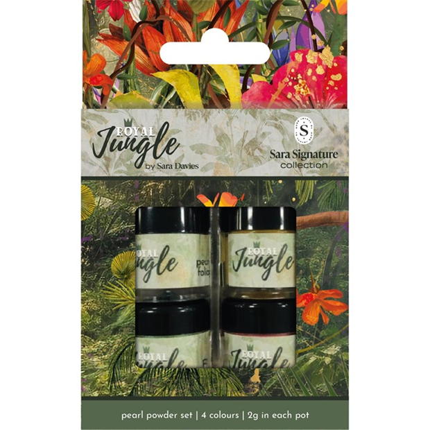 Crafters Companion Sara Signature Royal Jungle Pearl Powders 4pc