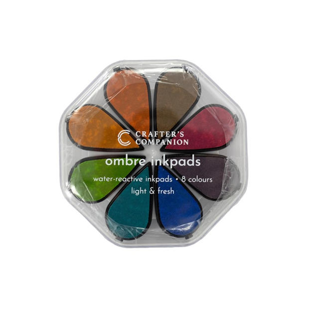 Crafters Companion Water Reactive Ombre Inkpads - Light and Fresh