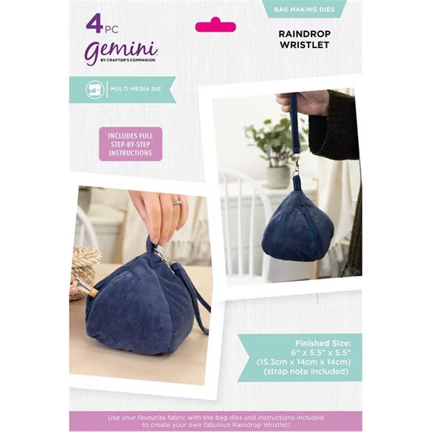Crafters Companion Gemini Multi Media Die â Raindrop Wristlet