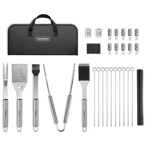 VonHaus VonHaus BBQ Tool Set with Case 30Pcs