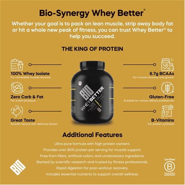 Bio-Synergy Whey Better - chocolate - 2250g - 75 servings