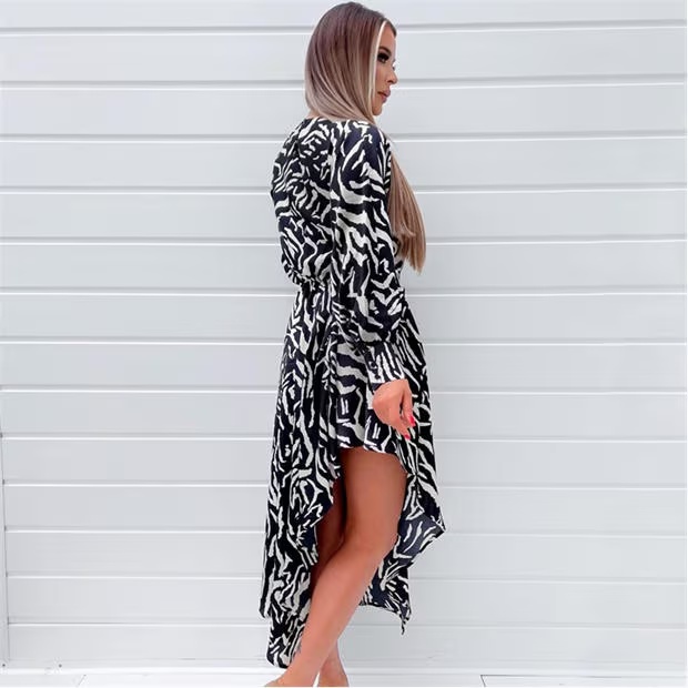 AX Paris Animal Print High Low Skirt Midi Dress