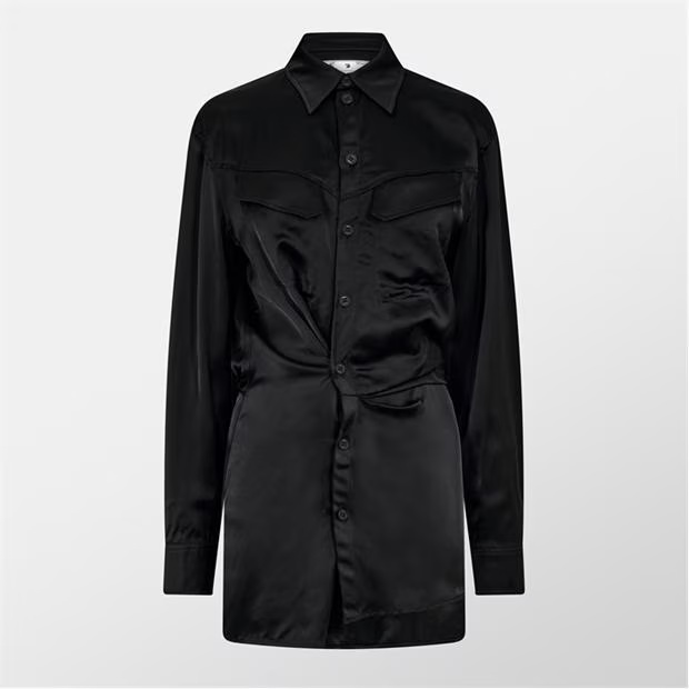 OFF WHITE Twist Shirt Dress