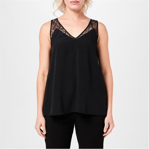 French Connection French Connection Lace Trim Vest Womens