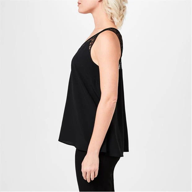 French Connection French Connection Lace Trim Vest Womens