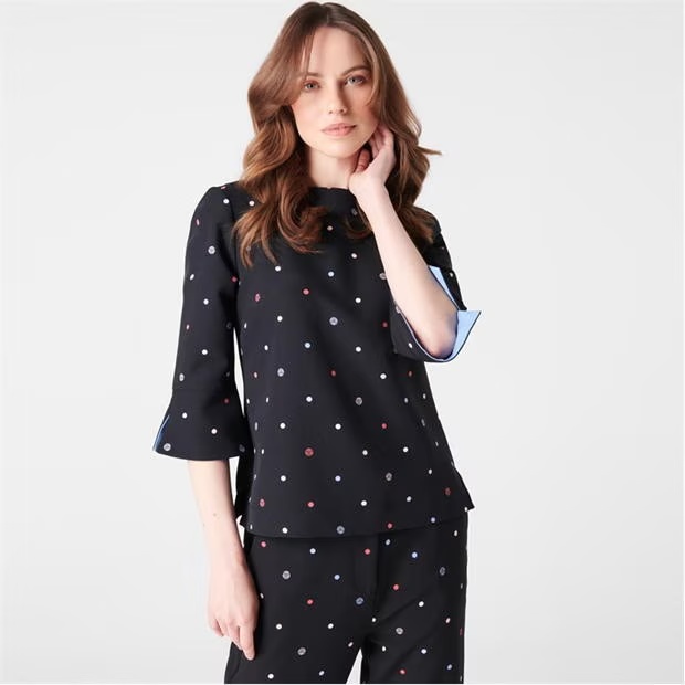 Biba BIBA Contour Cuff Shell Blouse