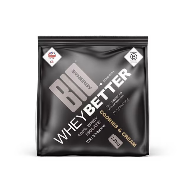 Bio-Synergy Whey Better -cookies & Cream - 2250g - - 75 servin