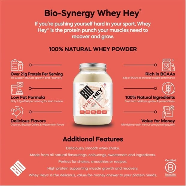 Bio-Synergy Whey Hey - watermelon - 2250g