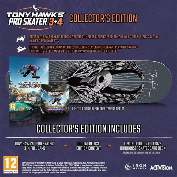 Activision Tony Hawks Pro Skater 3+4 Collectors Edition