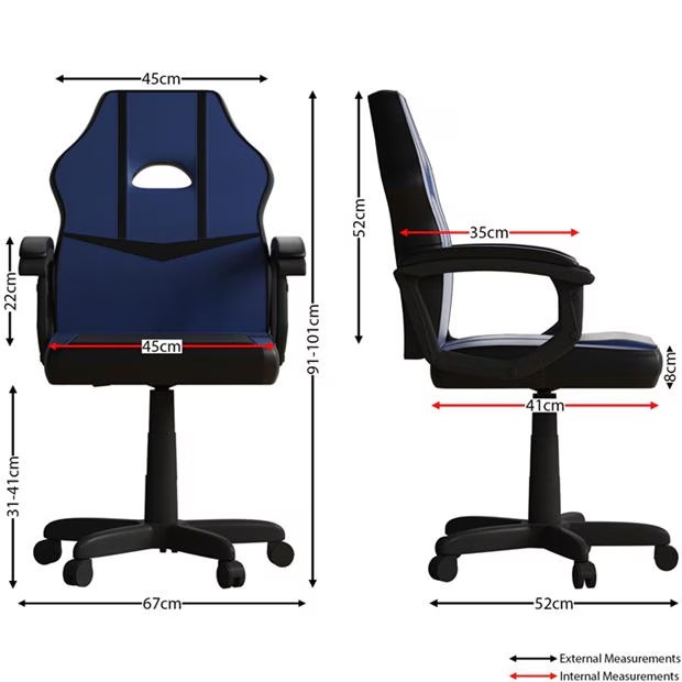 Lassic Vida Designs Comet Racing Gaming Chair UKFR