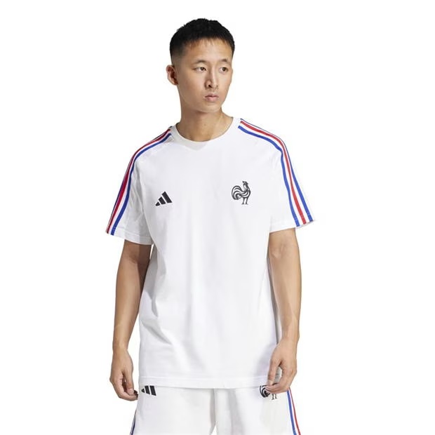 adidas France Essentials 3-Stripes T-Shirt Mens