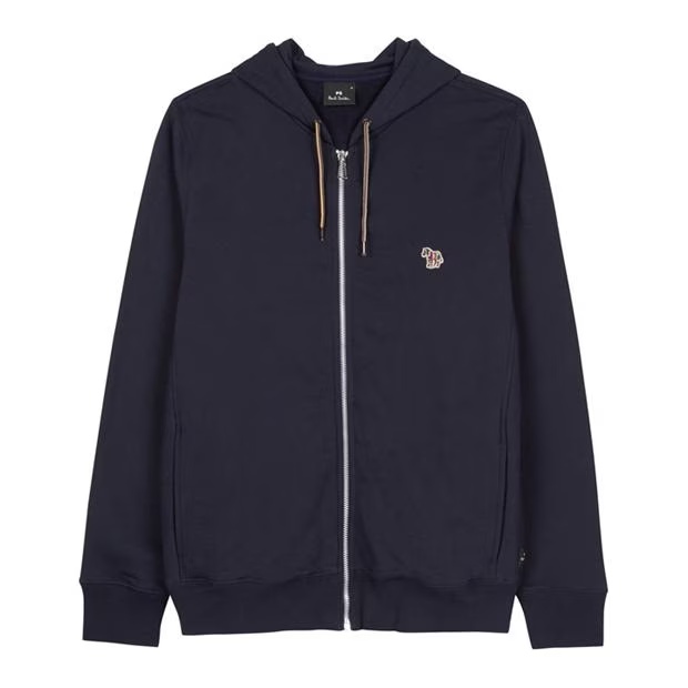 PS PAUL SMITH Men's Full-Zip Zebra Logo Hoodie
