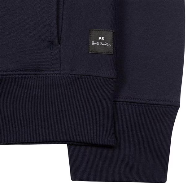 PS PAUL SMITH Men's Full-Zip Zebra Logo Hoodie