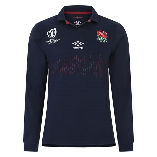 Umbro England Rugby Alternate Classic Long Sleeve Shirt RWC2023 Adults