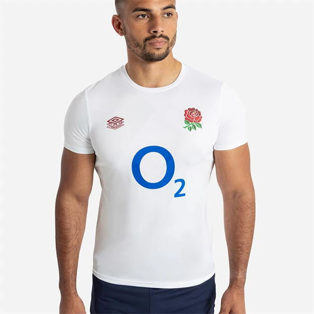 Umbro England Rugby Warm Up Shirt 2023 Adults