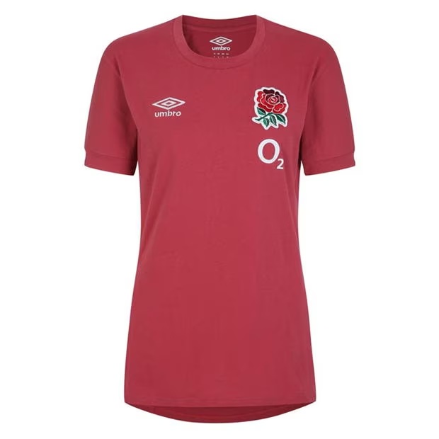 Umbro England Rugby Leisure T-shirt 2023 Womens