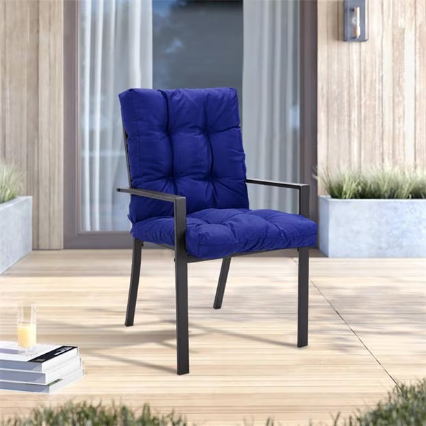 Breeins 106cm Outdoor Thickened Chair Cushion, Navy Blue