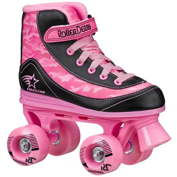Roller Derby FIRESTAR V2 CHILDRENS QUAD ROLLER SKATES - PINK
