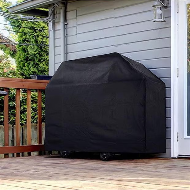 Breeins 145cm Waterproof Barbecue Grill Cover, Black