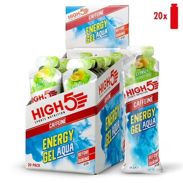 HIGH5 High 5 Aqua Gel + Caffeine (20 Pack)
