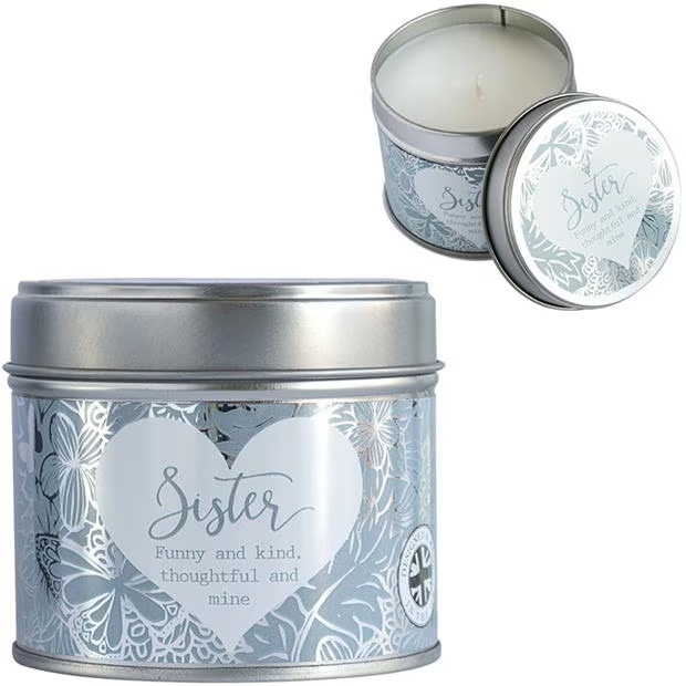 Said With Sentiment 7356 - Sister Candle in Tin