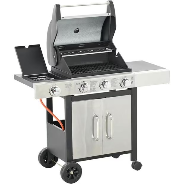 Outsunny Gas Barbecue Grill 4+1 Burner with Smoker