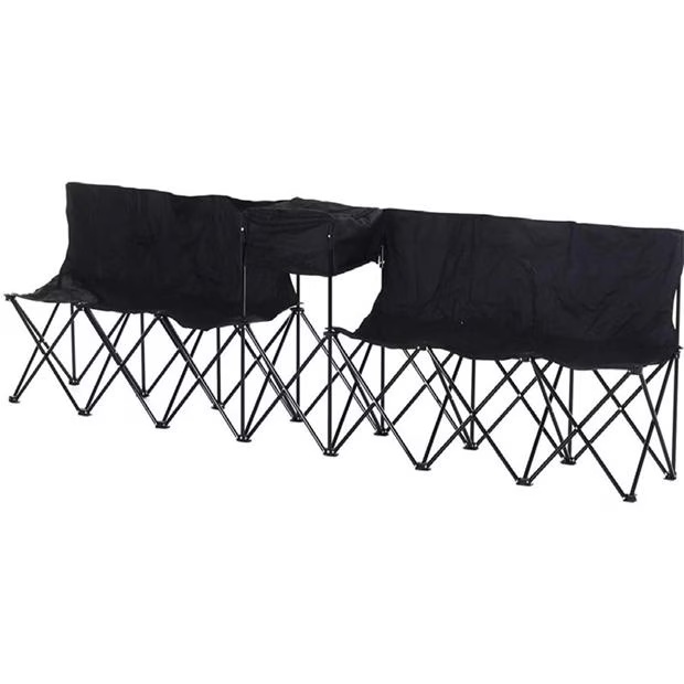 Outsunny 6 Seat Folding Sports Bench Portable