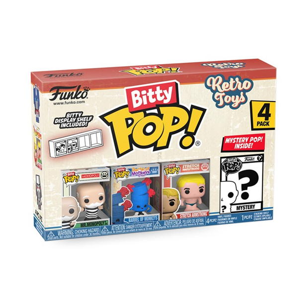 FUNKO Bitty POP: Retro Toys-Â Mr. MonopolyÂ 4PK