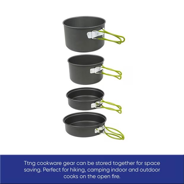 Streetwize 10 Piece Camping Cookware Set