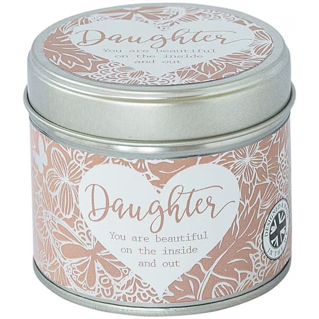 Said With Sentiment 7352 - Daughter Candle in Tin