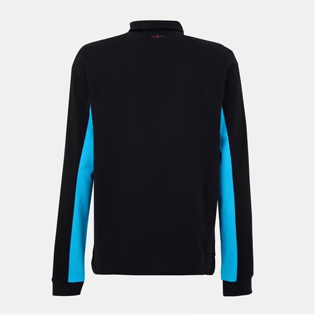 Castore England Rugby Away Long Sleeve Polo Shirt 2025