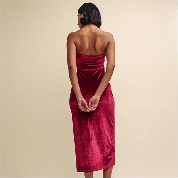 Nobodys Child Velvet Bandeau Dress