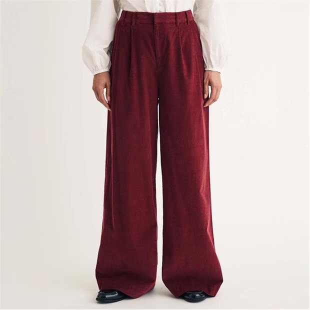 Nobodys Child Ava Cord Pleated Wide Leg Trousers