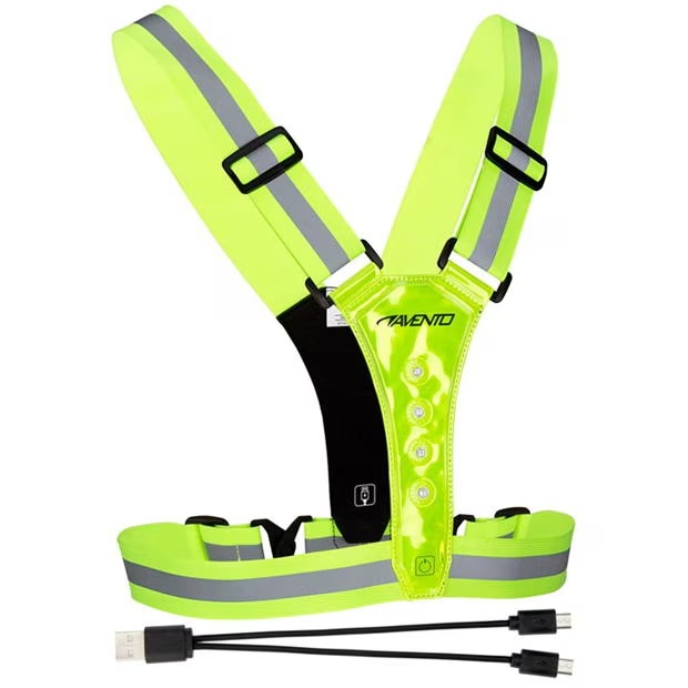 Avento Sports Safety Vest LED Rechargeable