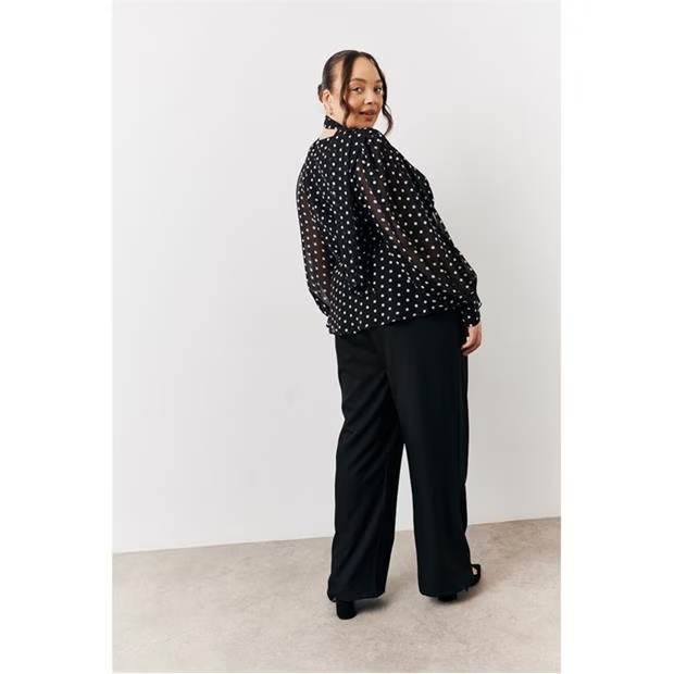 In The Style Multi Polka Dot Blouse