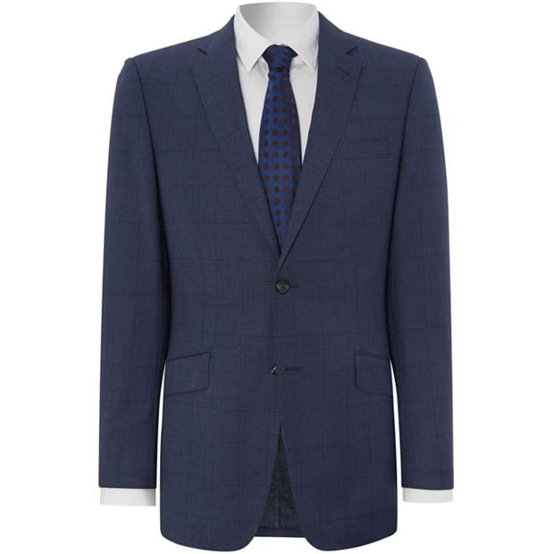 Simon Carter Window pane check regular suit jacket