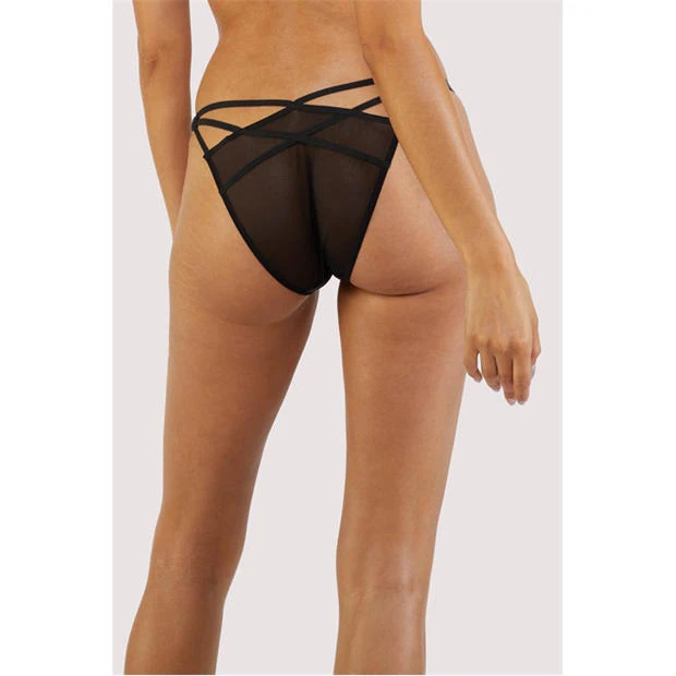 Wolf and Whistle Pippa Black Deco Embroidered Brief