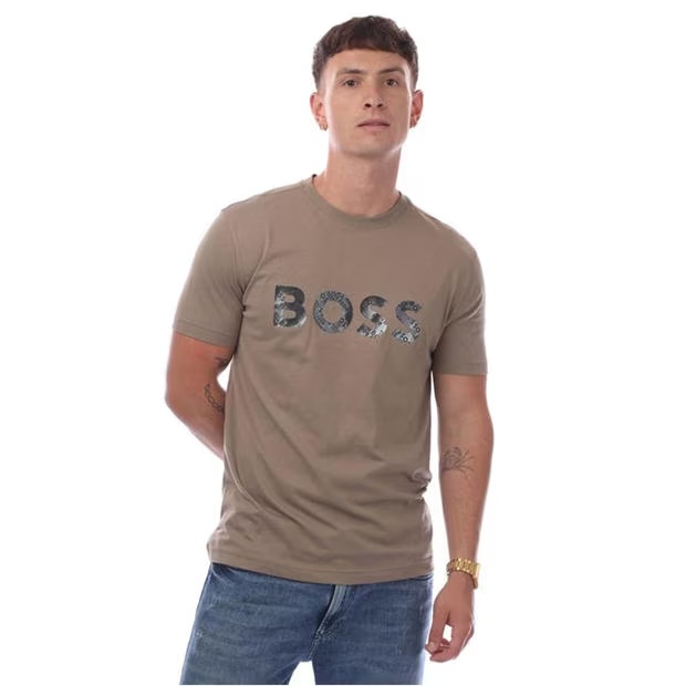 Boss Logo Print T-Shirt