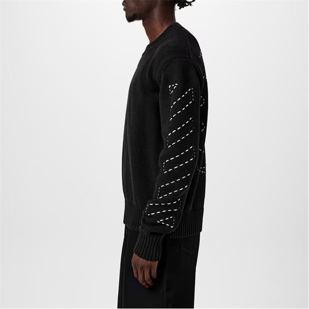 OFF WHITE Stitch Arrow Knit Sweater