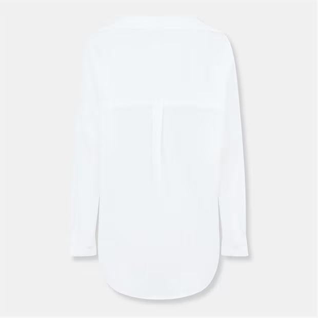 French Connection Rhodes Crepe Popover Shirt