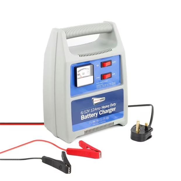 Streetwize 6/12V 12 Amp Heavy Duty Battery Charger (Analogue