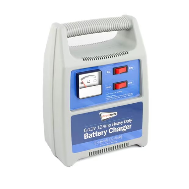 Streetwize 6/12V 12 Amp Heavy Duty Battery Charger (Analogue