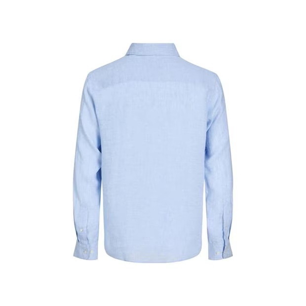 Jack and Jones Jack & Jones linen shirt in Light Blue
