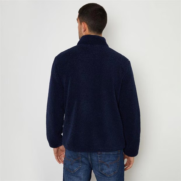 Threadbare Zip Through Funnel Neck Borg Fleece