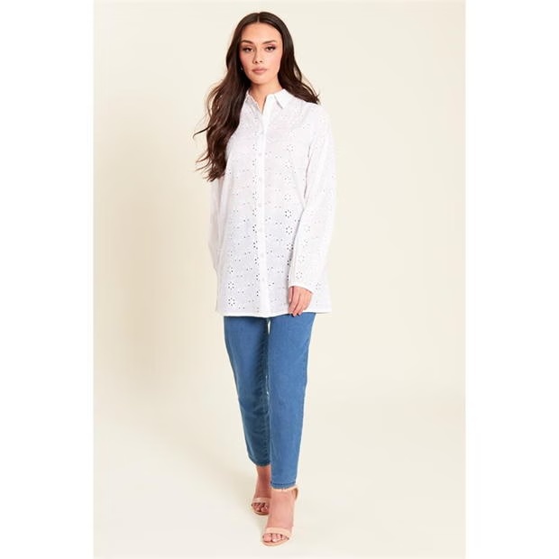Be You Broderie Shirt Womens