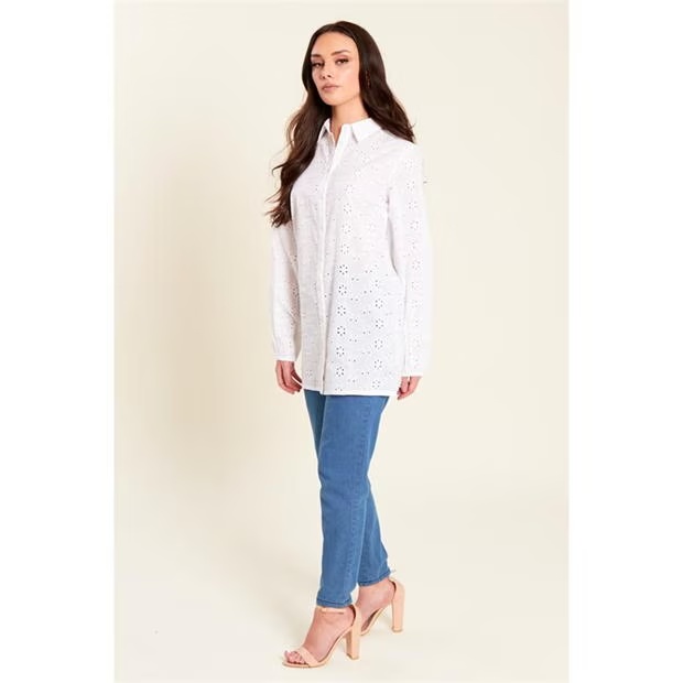 Be You Broderie Shirt Womens