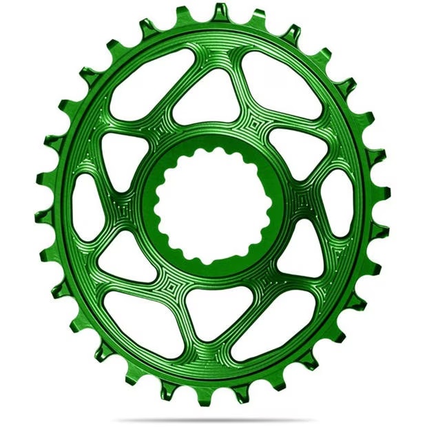 absoluteBlack OVAL 104BCD narrow/wide chainrings, GREEN