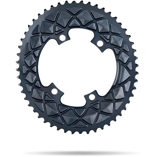 absoluteBlack OVAL 110BCD 4 holes, 2X, asymmetric Shimano